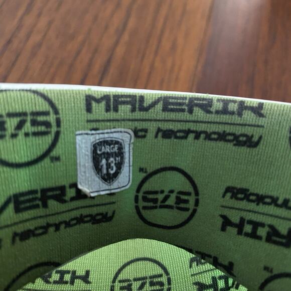 Maverick M4 375 Large 13” Lacrosse Gloves White - Picture 11 of 11